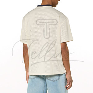 เสื้อยืดคอวีทรงบ็อกซี่ขนาดใหญ่พิเศษสั่งทำพิเศษ ผ้าหนาน้ำหนักมาก ไหล่ตก ระบายอากาศได้ดี แห้งเร็ว เหมาะสำหรับผู้ชายใส่ลำลอง - Product Image 3