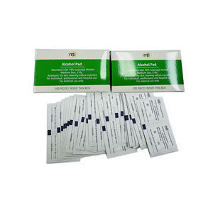Nti Customizable <b>70</b>% <b>Isopropyl</b> <b>Alcohol</b> Pad Medium Size 2-Ply 100 Pieces for External Use Only - Product Image 1