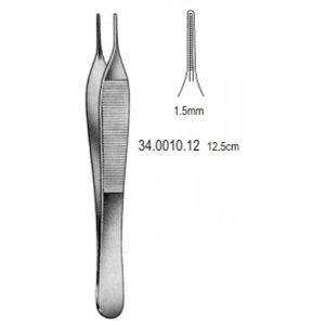 Pinzas Atraumáticas Adson DeBakey Premium de 12 cm – Pinzas de Acero Inoxidable para Tejido Vascular para Cirugía Delicada - Product Image 4