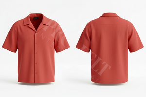 Chemise habillée boutonnée à manches courtes, élégante et tendance, pour soirée, avec logo personnalisé, décontractée, légère, en coton, pour l'été - Product Image 6