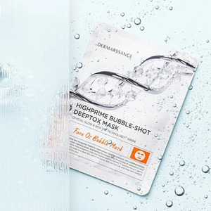 มาส์กหน้าสำหรับผู้ชาย DERMARSSANCE Korean K-Beauty Dermasance High Prime Bubble Shot Deep Tox Mask 5 ชิ้น ผลิตในเกาหลี - Product Image 1
