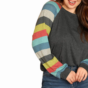 Camisetas de Manga Larga para Mujer, Cuello Redondo, Básicas, Blusas, Tallas Grandes, Camisetas de Manga Larga para Mujer a la Moda - Product Image 5