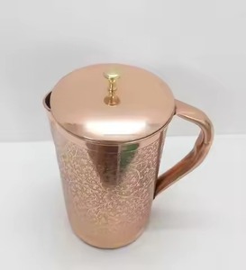 Elegant Shape Copper Drinking Vessel Suitable for Kitchen Dining <b>Table</b> Water Serving and Presentation - Product Image 1