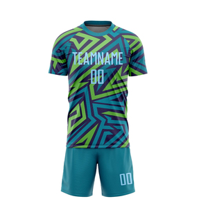 Uniforme de Fútbol de Poliéster Sublimado Personalizado de Alta Calidad, Talla Grande, Manga Corta, Transpirable, Ecológico, Ropa Deportiva de Verano - Product Image 2