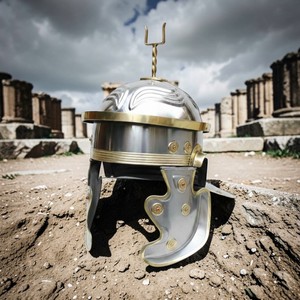 Casco Templario Medieval de Caballero Cruzado, Casco de Armadura Templaria, Decoración Antigua de Metal y Acero para el Hogar y la Oficina - Product Image 4