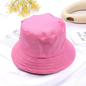 Unisex Black Cotton Non-Woven Laminated Bucket <b>Hat</b> Washed Hand Embroidery Adjustable Outdoor Casual Solid Color Spring <b>Summer</b> - Product Image 3