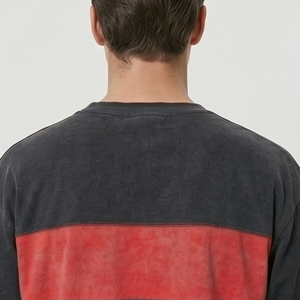 เสื้อยืดแขนยาวสองชั้น 100% ผ้าฝ้าย สำหรับผู้ชาย ทรงโอเวอร์ไซส์ แขนสองชั้น ผ้าฝ้าย ทรงหลวม - Product Image 5