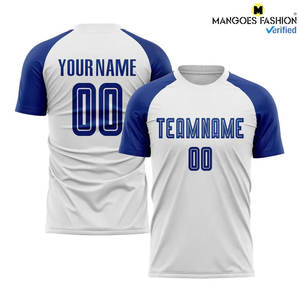 Uniforme de Fútbol Personalizado Blanco Royal Sublimado, Transpirable, de Manga Corta, Lavable a Máquina, Importado - Product Image 6