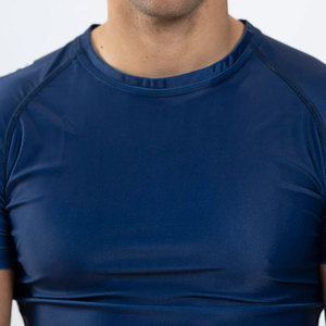 Wholesale Rate High Professional Comfortable Custom Logo Black Quick Dry Polyester Breathable Short Sleeve <b>Men</b> <b>Compression</b> <b>Shirt</b> - Product Image 3