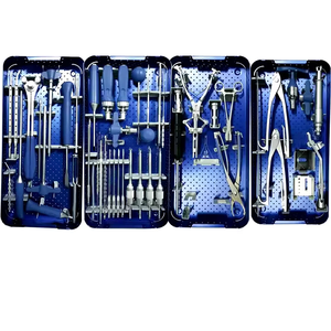 Kit d'instruments orthopédiques pour implants DHS DCS, instruments chirurgicaux manuels pour la colonne vertébrale, en acier inoxydable, ensemble réutilisable - Product Image 1