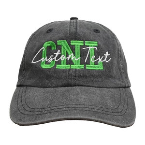 Services OEM, casquette de baseball brodée sur mesure avec logo personnalisé, respirante et imperméable, casquettes en coton à 7 panneaux - Product Image 1