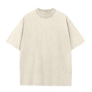 เสื้อยืดโอเวอร์ไซส์แบบวินเทจสำหรับผู้ชาย |   เสื้อยืดผ้าฝ้ายวินเทจลายฟอกสี |   เสื้อยืดสตรีทแวร์ทรงใหญ่ไซส์ใหญ่ - Product Image 2