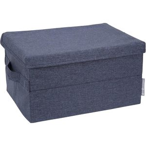 MA51LGR <b>Single</b>-Tier Minimalist Foldable <b>Canvas</b> <b>Wardrobe</b> Organizer with Lid Spacious Home Office Storage Box for Clothing - Product Image 1