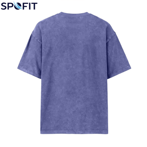 T-shirts pour hommes en coton 100% lourd, de haute qualité, style vintage délavé à l'acide, grandes tailles, coupe ample, pour l'été, vente en gros - Product Image 4