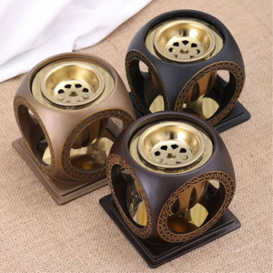 เตาเผากำยานทรงลูกบาศก์แบบตัดลายเรขาคณิต 109 – ขายส่ง - Product Image 3