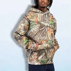 เสื้อฮู้ดดี้ปักลายพรางลายต้นไม้สำหรับผู้ชาย ฤดูหนาว ทำจากโพลีเอสเตอร์ 100% คุณภาพสูง ขายส่ง - Product Image 2