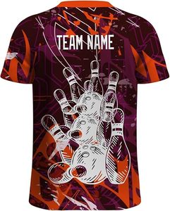 Maillots de billard/snooker personnalisés en gros pour hommes, imprimés par sublimation, respirants, grande taille, séchage rapide - Product Image 6