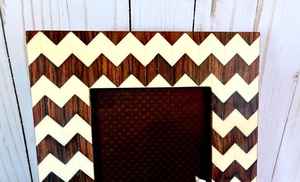 Marco de Fotos Moderno de Lujo con Incrustaciones de Hueso para Decoración de Mesa, Marco de Fotos Tallado a Mano con Tiras Negras - Product Image 4