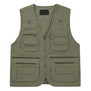 Adjustable Breathable Tactical Cargo <b>Vest</b> For <b>Men</b> New Fashion Outdoor Wear Breathable <b>Multi</b> Pocket Cargo <b>Vests</b> - Product Image 1