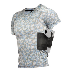 Camiseta Táctica para Hombre, para Portar Armas Ocultamente, con Bolsillo para Pistola, 100% Algodón, Secado Rápido - Product Image 5
