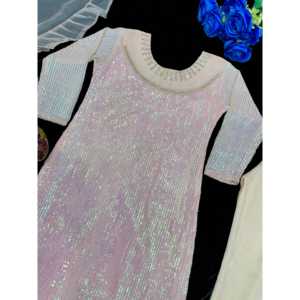 Conjunto de Fiesta Elegante para Mujer con Top, Pantalón y Dupatta - Product Image 3