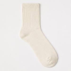 Chaussettes mi-mollet côtelées crème respirantes en laine/nylon, anti-humidité, thermiques, athlétiques, avec logo personnalisé pour les sports d'équipe et le quotidien - Product Image 3