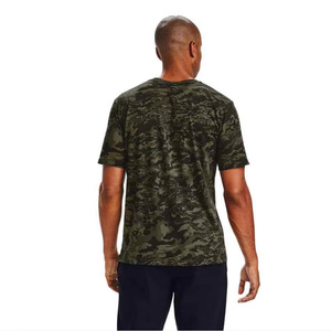 Camiseta de Manga Corta para Hombre, Camuflaje, Corte Regular, Cuello Redondo, Tejido Jersey de Secado Rápido, Estampado Digital, Estilo Casual - Product Image 4