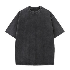 Camiseta de Hombre de Algodón de Color Sólido, Camiseta Informal con Cuello Redondo, Camiseta Básica Masculina de Alta Calidad, Tops Clásicos - Product Image 1
