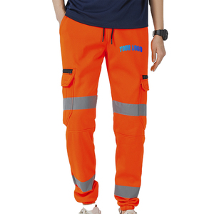 Pantalon de travail de sécurité en polyester réfléchissant haute visibilité, léger, imperméable, avec LED, classe 2 ANSI, pour hommes, taille XXXL, logo personnalisé, noir – Grande Vente - Product Image 1