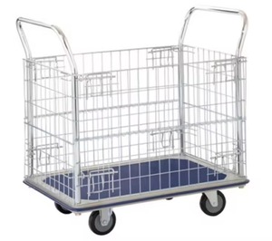 One-tier Heavy Duty Hand <b>Trolley</b> with <b>Platform</b> and Wheels for Easy Movement - Product Image 2