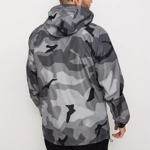 Hard <b>Shell</b> Men's Windbreaker Jacket Waterproof Lightweight Hooded Hiking Breathable Polyester Nylon Windbreaker - Product Image 2