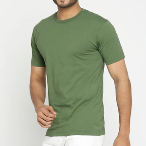 เสื้อยืดคอกลมแขนสั้นผู้ชาย ผ้าถัก สีพื้น ทรงปกติ สีเบจ ขายส่ง - Product Image 5