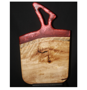 Planche à découper en résine époxy polie et bois, pour couper fruits, légumes, viande, planche à découper artisanale en forme de rivière pour ustensiles de cuisine - Product Image 2