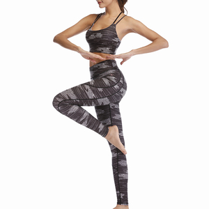 Conjunto de Leggings y Sujetador Deportivo para Mujer, Cintura Alta, Ropa Deportiva para Gimnasio, Conjunto de Dos Piezas, Fabricante de Ropa Deportiva - Product Image 5
