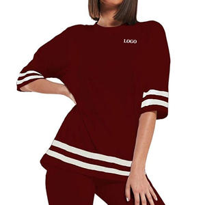 Ensemble T-shirt et Short Femme Prix de Gros / Ensemble Coordonné Tendance Décontracté Haut à Manches Courtes avec Short Confortable Style Urbain 2026 - Product Image 2