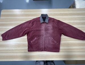 Chaqueta de Lona de Algodón para Hombre de Alta Calidad, con Cremallera Completa, Personalizada, Estilo Retro, Tipo Cowboy, Universitaria, Detroit - Product Image 3