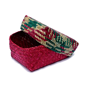 HANDMADE NATURAL BAMBOO <b>BASKETS</b> FOR GIFTS <b>WITH</b> <b>LID</b> for DIWALI GIFT HAMPER <b>BASKETS</b> WHOLESALE from VIETNAM - Product Image 2