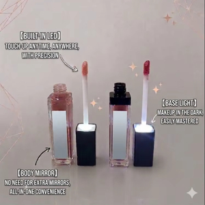 Brillo Labial LED con Función de Luz LED, Tapa de Rosca, Material Plástico, Capacidad de 9 ml, Color Personalizado, Impresión de Serigrafía, Cosmético OEM hy36 - Product Image 1