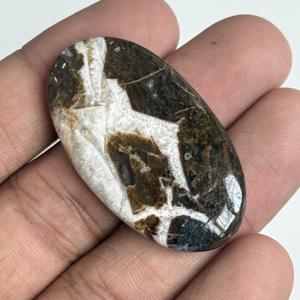 Cabujón de Jaspe Brecciado Natural Pulido, Gema Suelta de Alta Calidad en Forma Ovalada y Cuadrada, Piedra de Diseño para Joyería - Product Image 3