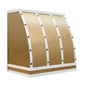 Hotte murale en acier inoxydable au design antique personnalisé, cheminée pour hôtel, utilisation en extérieur, électrique, faible bruit - Product Image 1