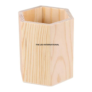 Creative Natural Wood <b>Round</b> <b>Brush</b> Holder Household Supplies Fashion Bathroom Ornaments Brown Finished - Product Image 3