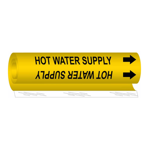 Marcador de Tuberías Brady de Alto Rendimiento Resistente al Calor para Suministro de Agua Caliente en Tuberías Industriales - Product Image 2