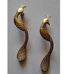 Brass <b>Door</b> <b>Handle</b> Elegant Solid Brass <b>Pull</b> <b>Handle</b> Stylish Durable <b>Handle</b> for Wooden Glass Entry Interior and Commercial <b>Doors</b> - Product Image 3