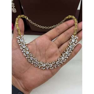 Indian Ethnic Gold Plated <b>Bridal</b> Jewelry <b>Set</b>-Taylor Victorian Ad <b>Necklace</b> & <b>Earrings</b> - Product Image 2