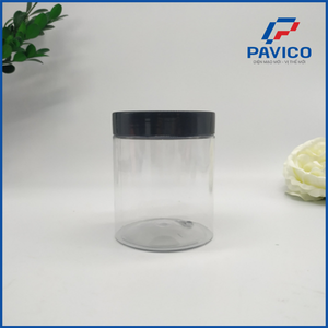 250ml Custom Color Screw Cap Heat Transfer Printing PET Cosmetic Pavico Vietnam 68H250 <b>Plastic</b> <b>Jars</b> - Product Image 4