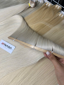 Extensions de cheveux vierges vietnamiennes NASA HAIR VIETNAM Hanoi à bandes adhésives, pointes épaisses/denses, toutes couleurs, emballage adapté - Product Image 4
