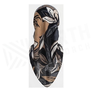 NORTH APPROACH Women's <b>Square</b> <b>Silk</b> <b>Scarf</b> Leaf Print Elegant Multi-Functional Fashion Accessory All Seasons - Product Image 2