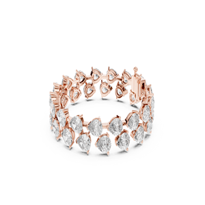 Pulsera de Diamantes de Oro Sólido de 9K, Forma de Pera, 26.52ct, Diamante Genuino, Pulsera de Lujo, 20.35g, Joyería Fina para Mujer, Venta al Por Mayor - Product Image 1
