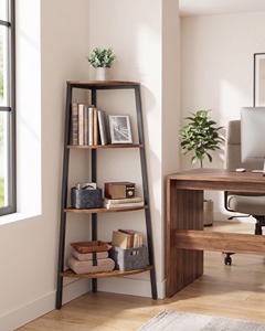 Estante de Madera Minimalista Tipo Escalera de 4 Niveles, Organizador de Almacenamiento Vertical para Dormitorio, Sala de Estar, Decoración del Hogar, Venta al Por Mayor desde India - Product Image 4
