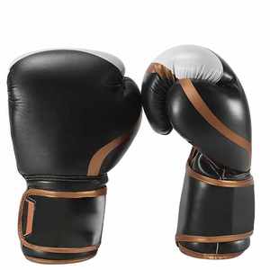 Guantes de Boxeo de Cuero de Alto Rendimiento con Correa de Muñeca Ajustable de Gancho y Bucle para Uso Unisex - Impresión de Empaque Personalizable - Product Image 5